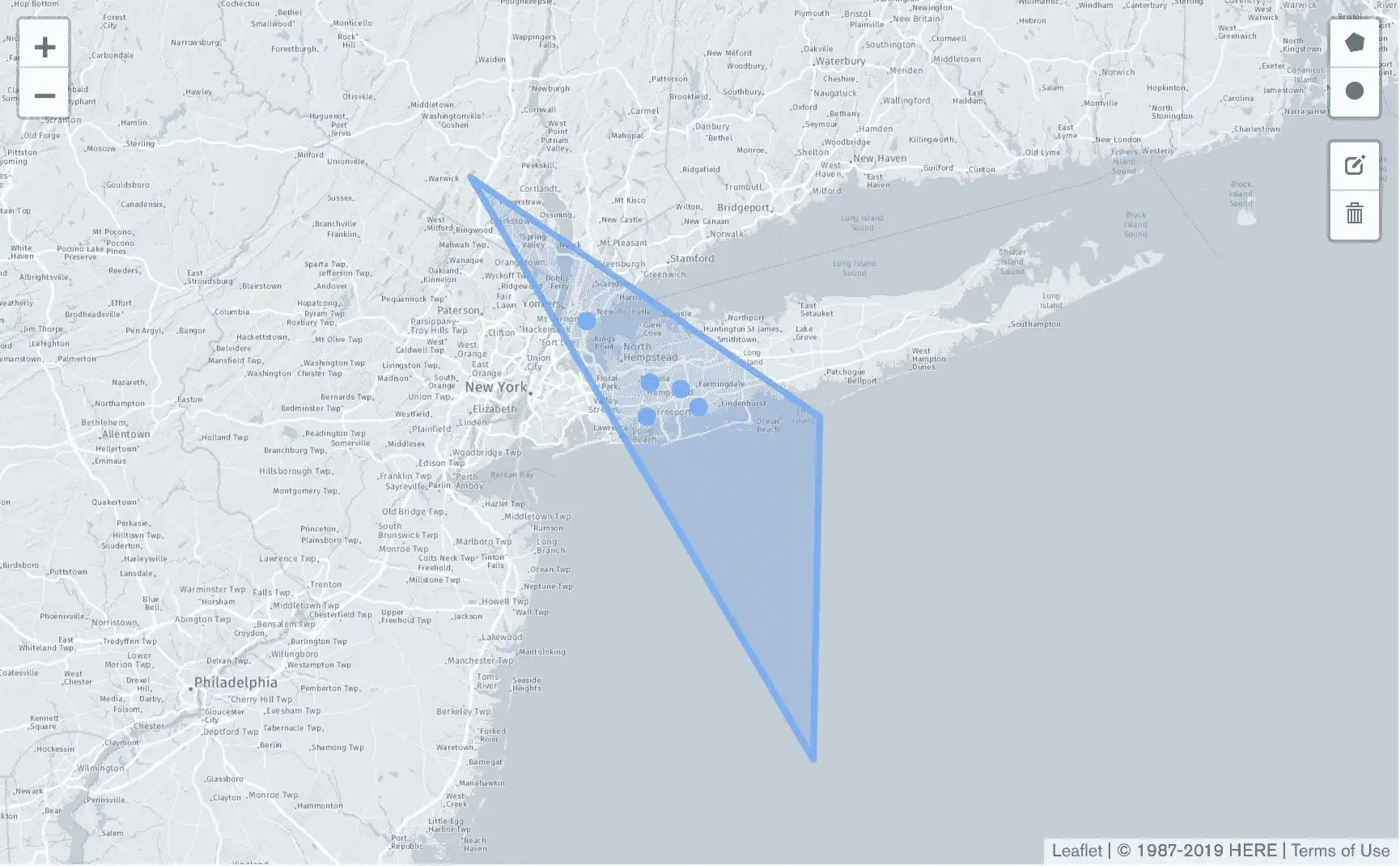 Area of Long Island in which to search for movie theaters